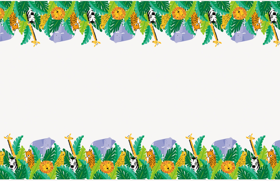 Safari Adventure Tablecover - Dive into the Wild from Your Party Table!