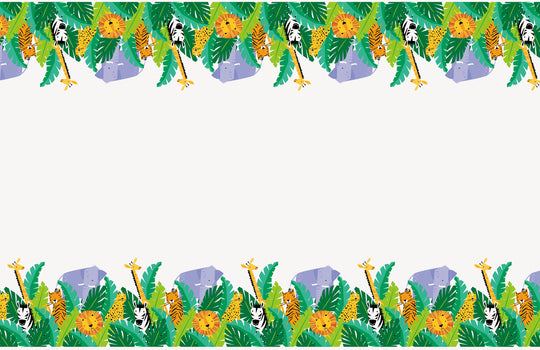 Safari Adventure Tablecover - Dive into the Wild from Your Party Table!