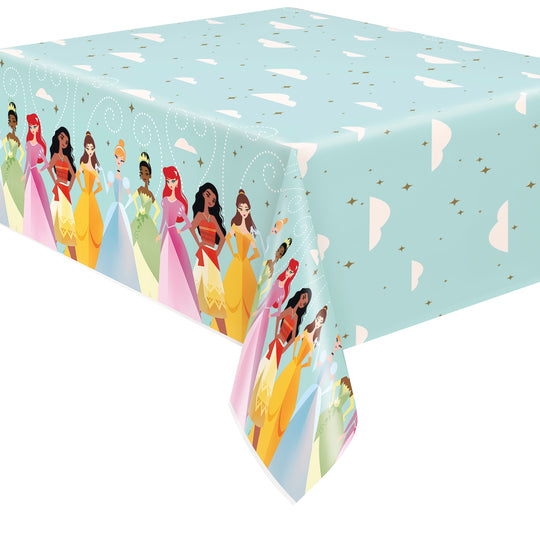 Elegant Affair with the Disney Princesses Tablecover - Where Fairytales Come to Life!"