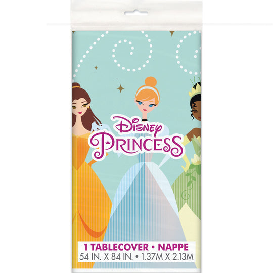 Elegant Affair with the Disney Princesses Tablecover - Where Fairytales Come to Life!"