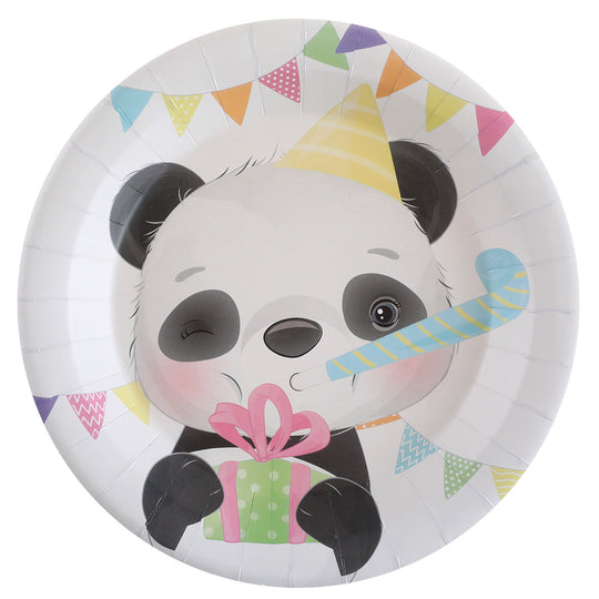 Chic Panda-Themed Dinner Plates: Elegant Party Supplies that Set the Trend!