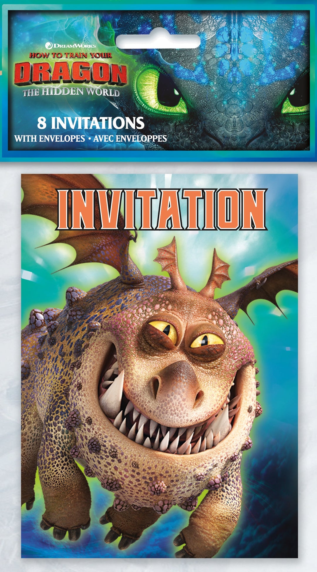 Birthday Blast! How to Train Your Dragon-Themed Party Invitations, Pack of 8, Affordable & Easy Setup