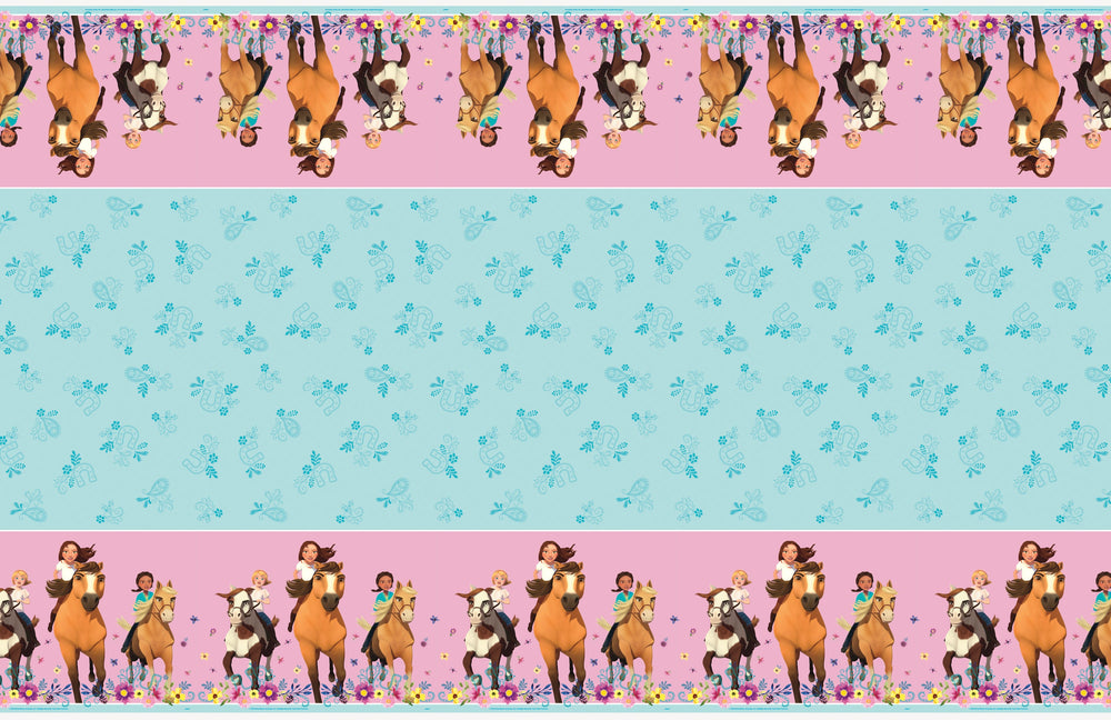 Wild Frontier Spirit Riding Free Tablecover – Gallop into Party Fun!"