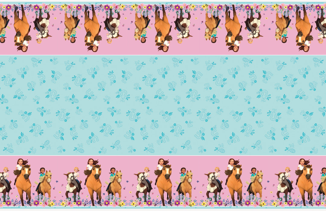 Wild Frontier Spirit Riding Free Tablecover – Gallop into Party Fun!"