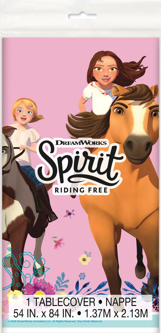 Wild Frontier Spirit Riding Free Tablecover – Gallop into Party Fun!"