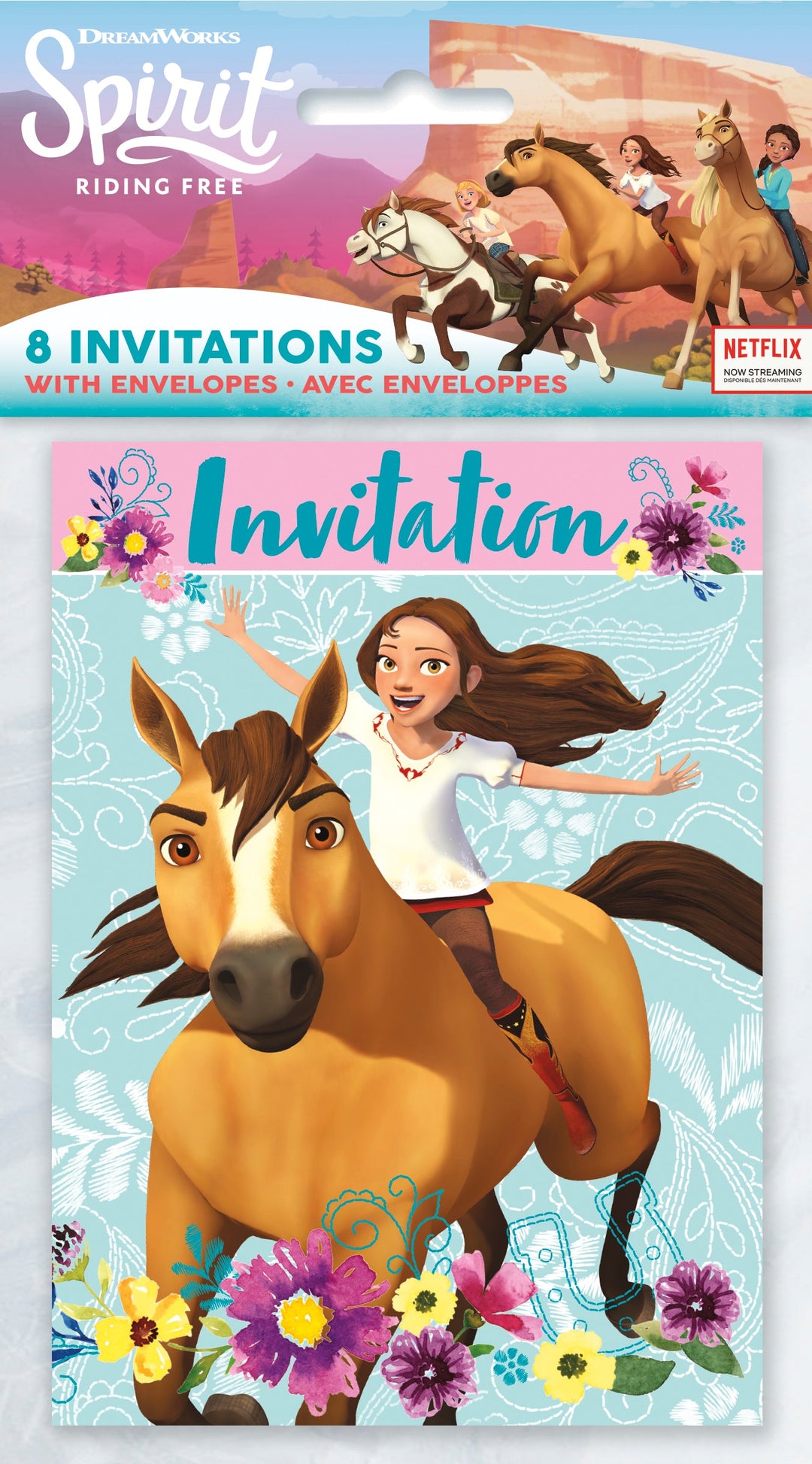 Spirit Riding Free Invitation Cards (8) - Perfect for Horse-Themed Adventure Parties!