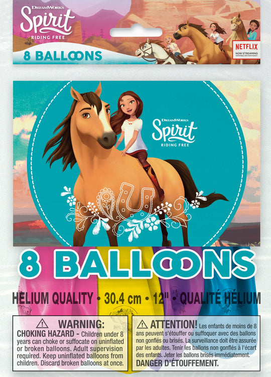 Spirit Riding Free Balloons: Gallop into Adventure! (Pack of 8)