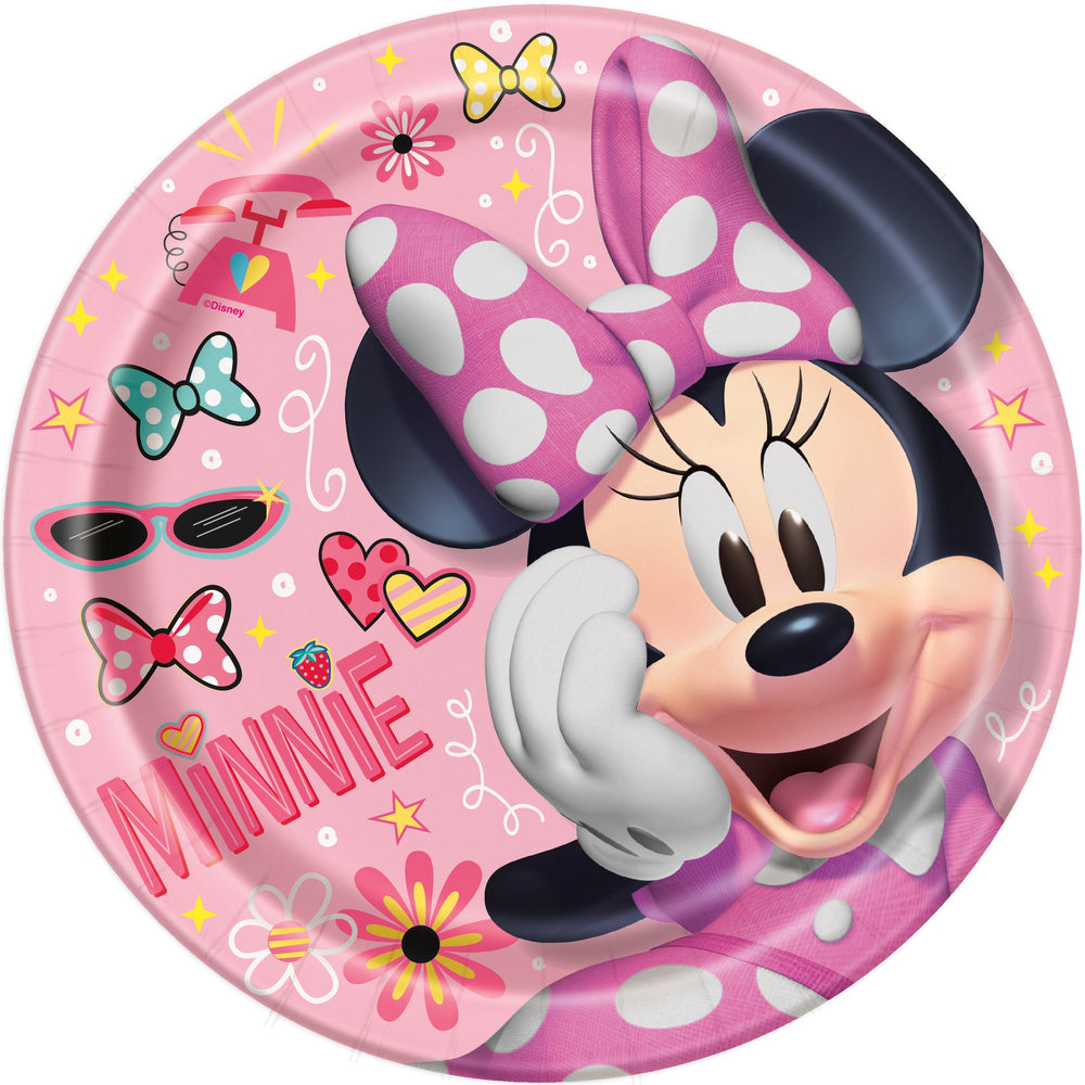 Minnie Mouse Party Bundle: Plates, Napkins, Tablecloth - Ultimate Kids Birthday Kit