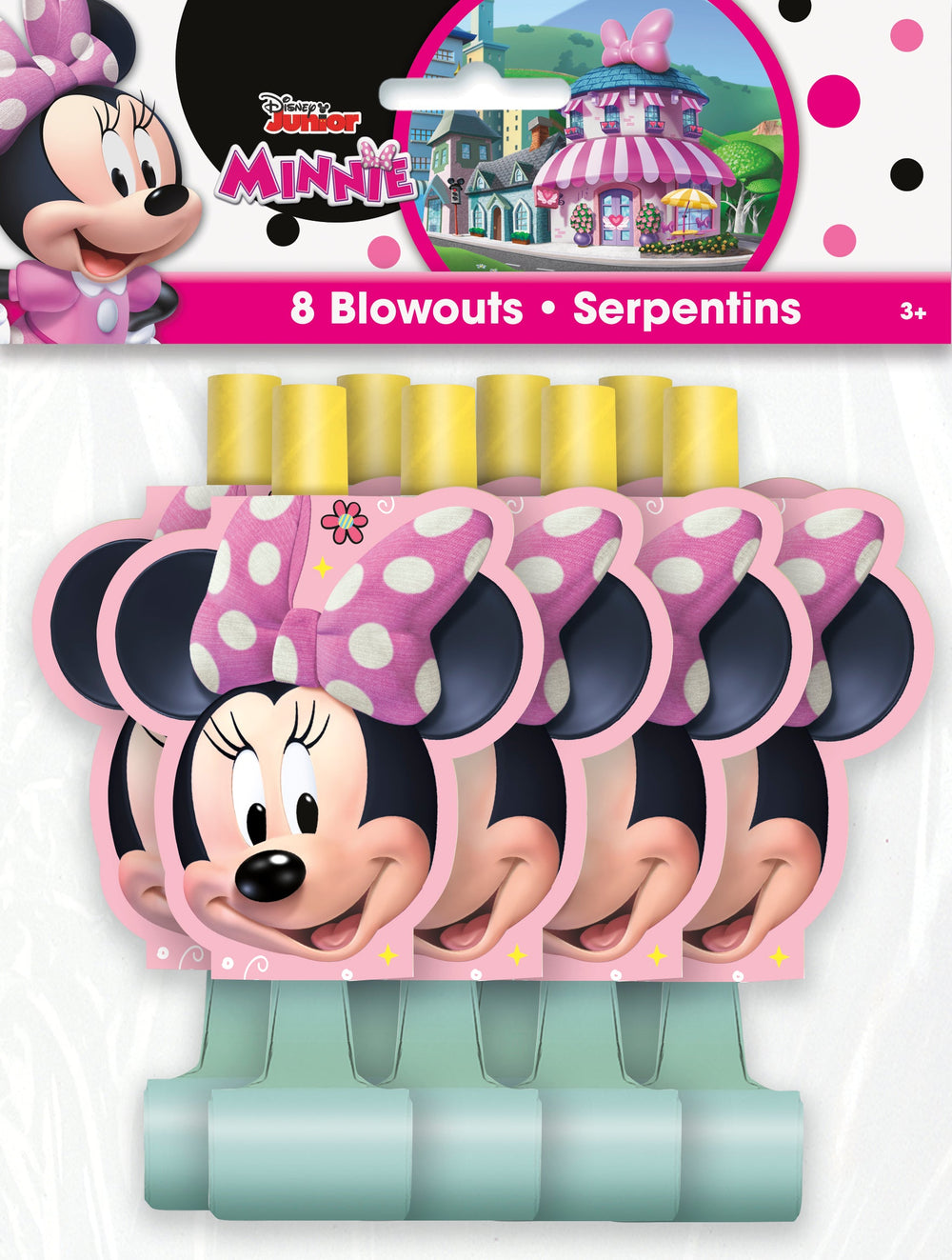 Célébrez avec Minnie Mouse Trompettes: Pack de 8, Installation Facile, Qualité Supérieure, Plaisir Abordable