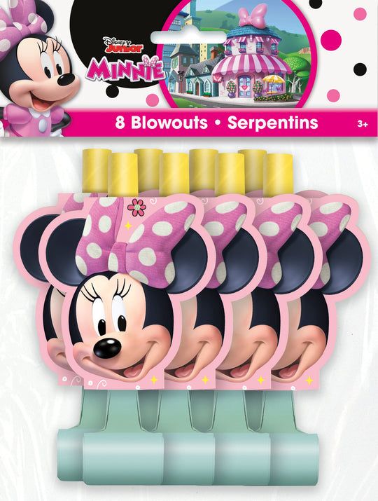 Celebrate with Minnie Mouse Blowouts: 8-Pack, Easy Setup, High-Quality, Affordable Fun