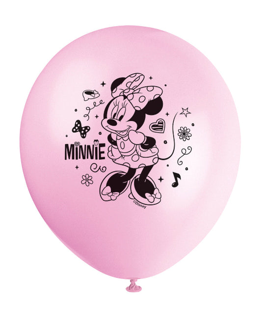 Minnie Mouse Latex Balloons (8) - Sweeten Your Party with Minnie Magic!