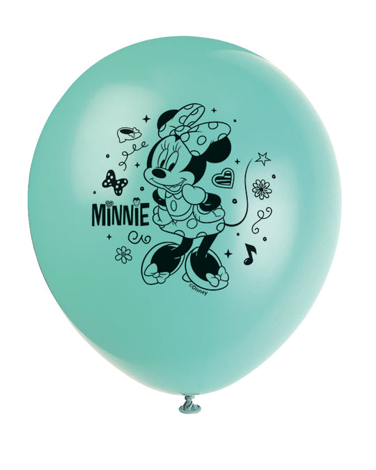 Minnie Mouse Latex Balloons (8) - Sweeten Your Party with Minnie Magic!