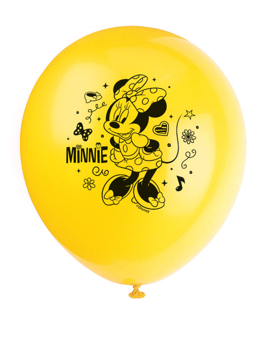 Minnie Mouse Latex Balloons (8) - Sweeten Your Party with Minnie Magic!