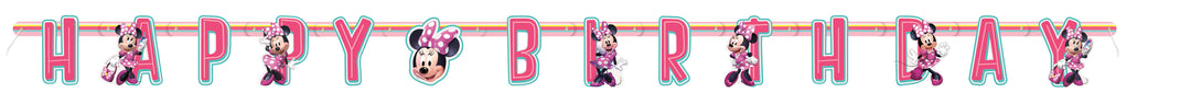 Minnie Mouse Ultimate Party Bundle: Tablecloth, Banner, Balloons - Easy Anniversary/Birthday Fun!