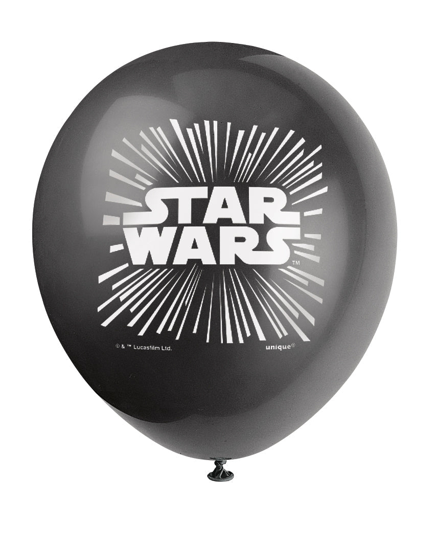 Classic Star Wars Galaxy Balloons: Unleash the Force at Your Party! (Pack of 8)