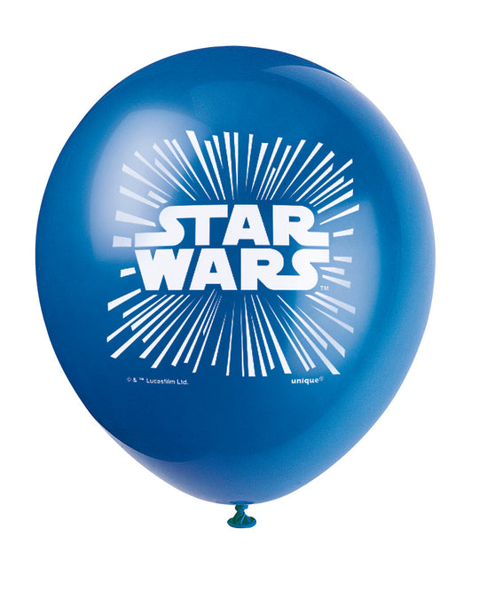 Classic Star Wars Galaxy Balloons: Unleash the Force at Your Party! (Pack of 8)
