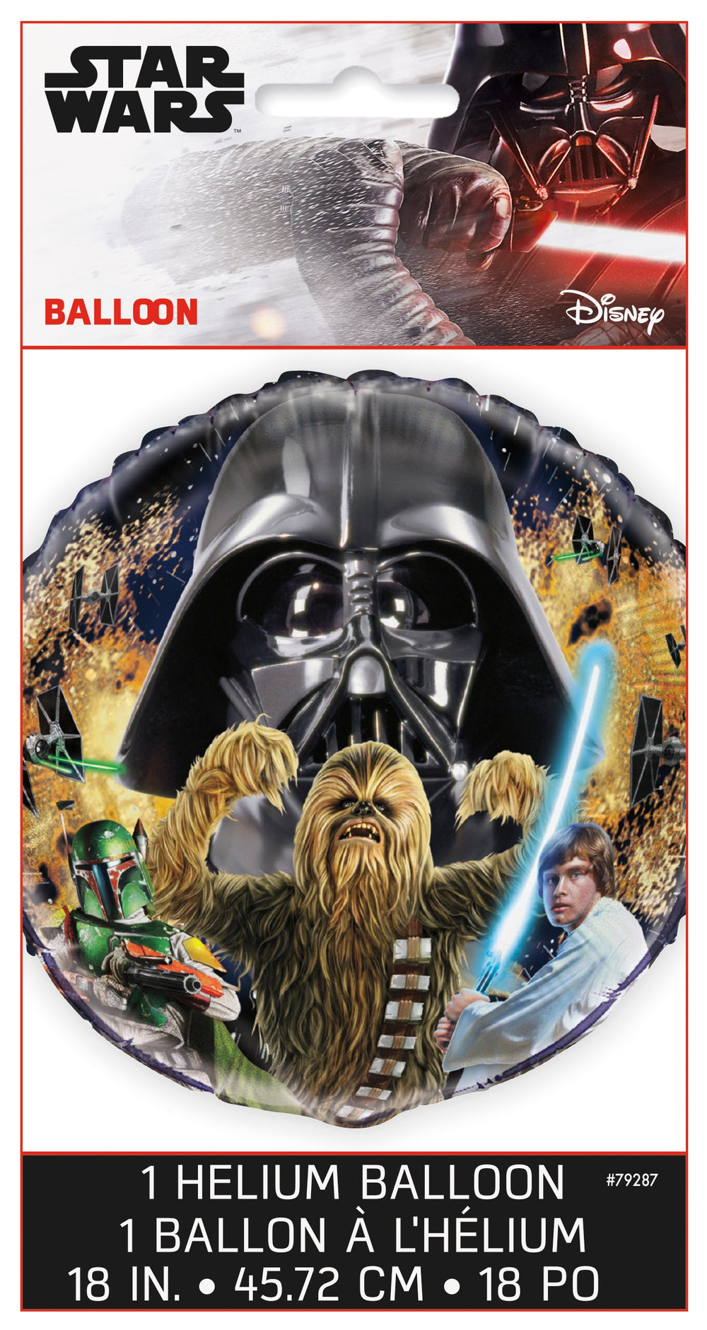 Ballon Mylar Star Wars Classique - Décor de fête suprême, flotte plus longtemps, auto-scelle!