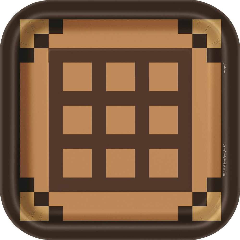 Minecraft Party Bundle: Plates, Napkins, Tablecloth - Ultimate Fun!