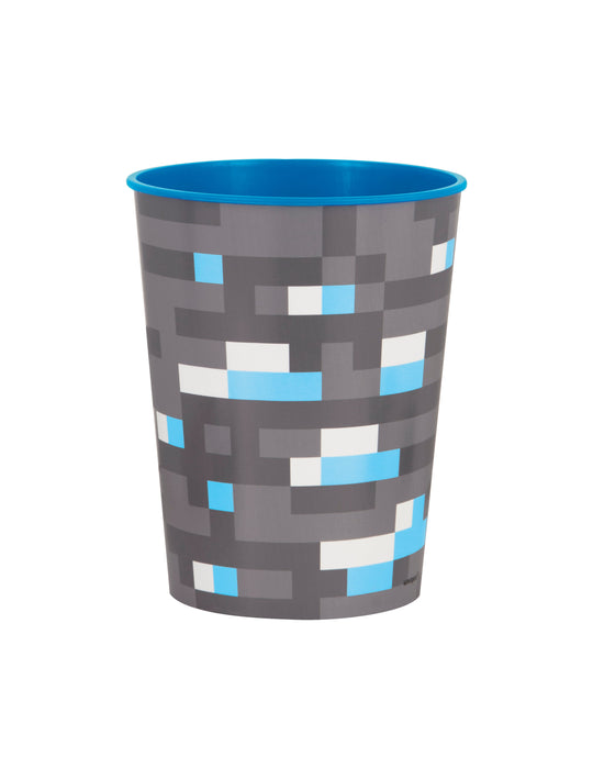 Minecraft Themed Party Essential - Easy Setup Plastic Cup - Affordable, Cool Presentation