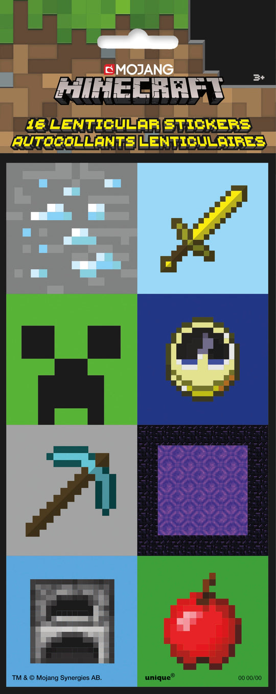 Minecraft Party Supplies Bundle: Tattoos & Stickers for Epic Fun!
