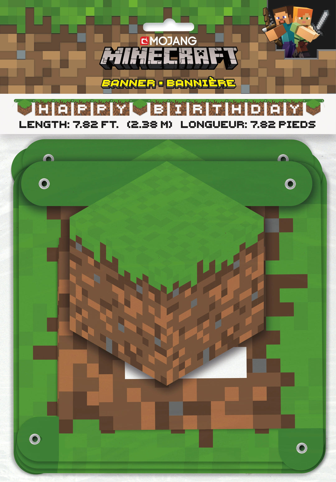 Unleash Your Creativity with the Minecraft Banner: Build Blocky Adventures at Your Party!
