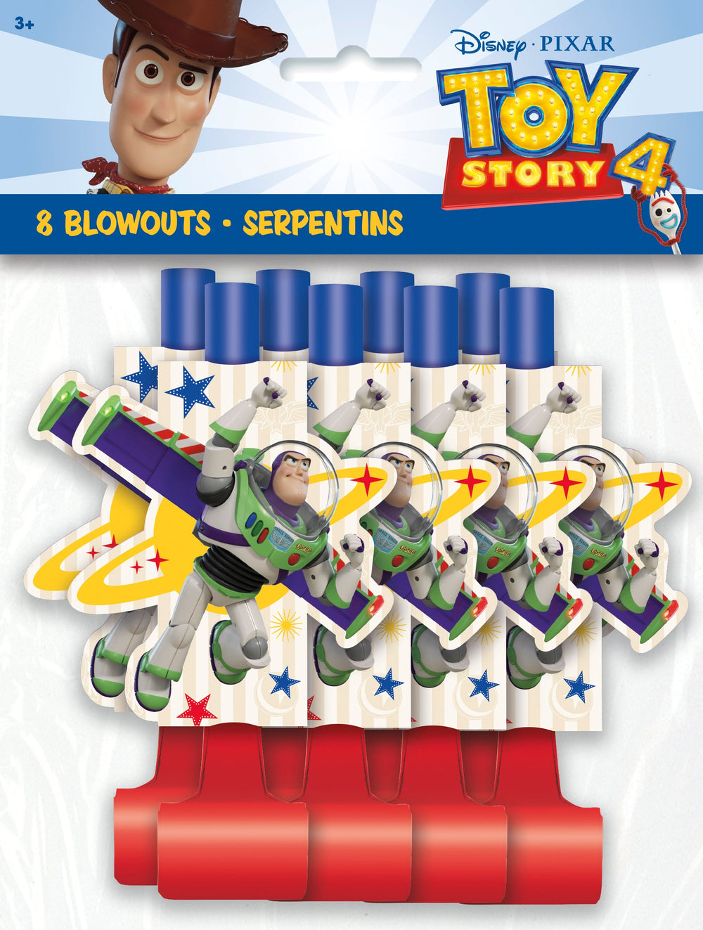 Affordable Toy Story Theme Party Blowouts - Easy Setup with Coordinated Themes, Pack of 8