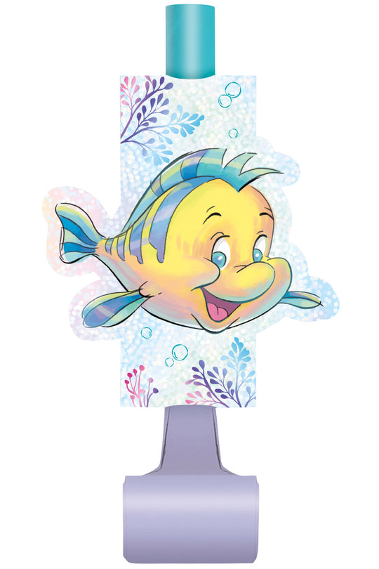 Little Mermaid Party Supplies - Blowouts Pack of 8 | Easy Setup for Birthday & Anniversary Celebrations | Coordinated Themes & Affordable Fun for Your Under-the-Sea Bash!