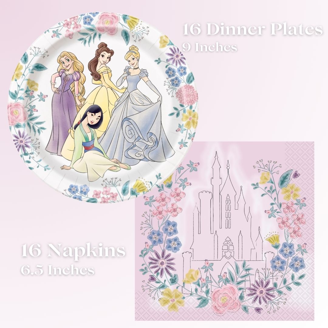 Disney Princesses 2 Bundle: 33 Party Supplies for Magical Birthdays!