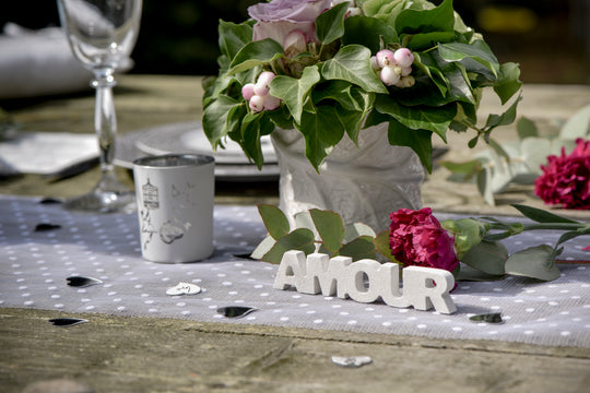 Chic White 'Love' Letter Decor - Perfect for Romantic Celebrations & Trendy Events