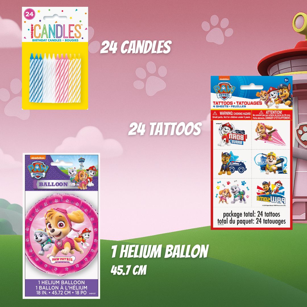 Skye Paw Patrol Party Supplies Bundle - The Ultimate Celebration Kit!