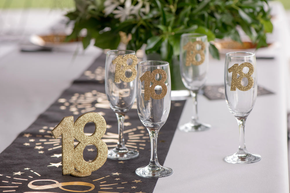 Exquisite Sparkling Gold Sprinkle Decorations - Ideal 30th Birthday Party Supplies