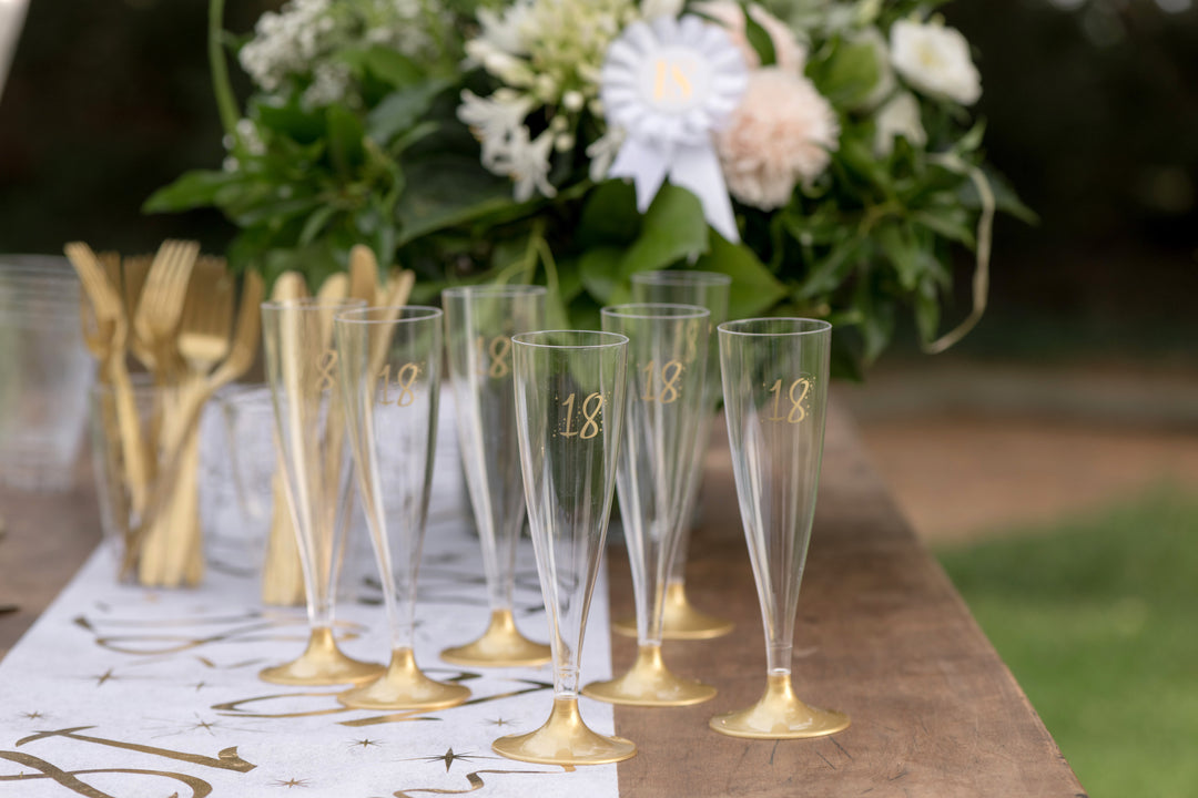 Exquisite 20th Birthday Champagne Flutes - Elevate Your Party with Trend-Setting Elegance
