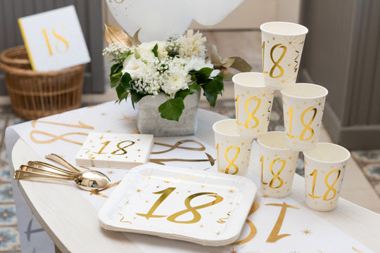 80th Birthday Party Supplies Bundle - Ultimate Gold Celebration Joy!
