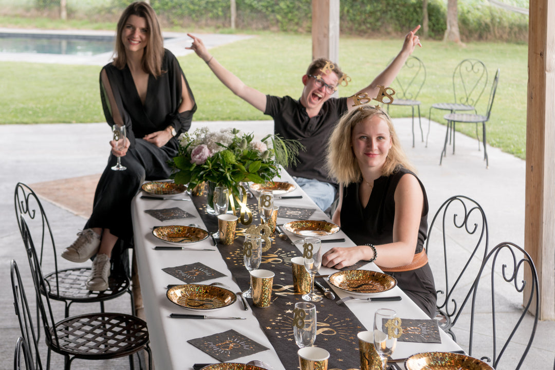 60th Birthday Celebration Bundle: Gold Party Supplies - Effortless Joy!