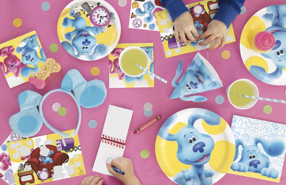 Découvrez le Plaisir et l'Aventure avec les Assiettes Repas Rondes Blues's Clues : Servez avec le Sourire !