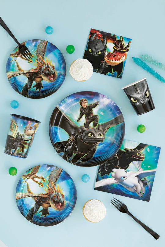 Pack Economique de 24 Tatouages How to Train Your Dragon - Installation Facile, Idéal pour Anniversaires!