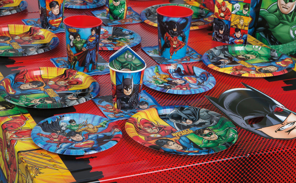 Unleash Justice with Justice League Round Dinner Plates: Heroes United!