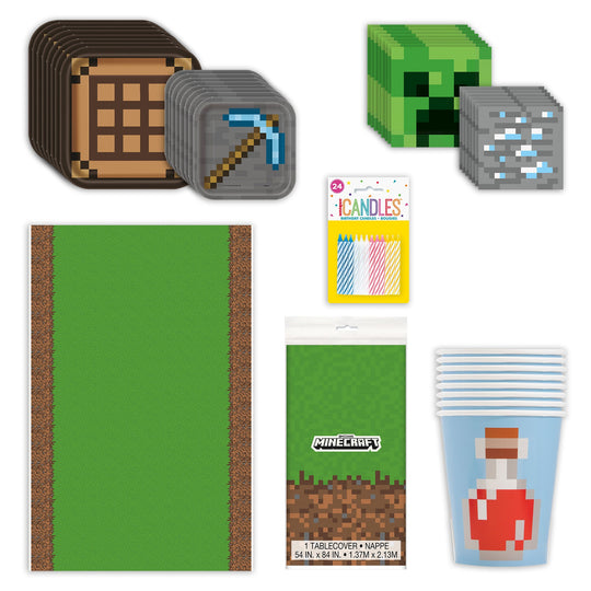 Complete Minecraft Party Bundle: Ultimate Kids Birthday Solution, Official Licensed