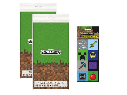 Minecraft Theme Ultimate 18pc Party Bundle: Effortless Fun with Official Licensed Products
