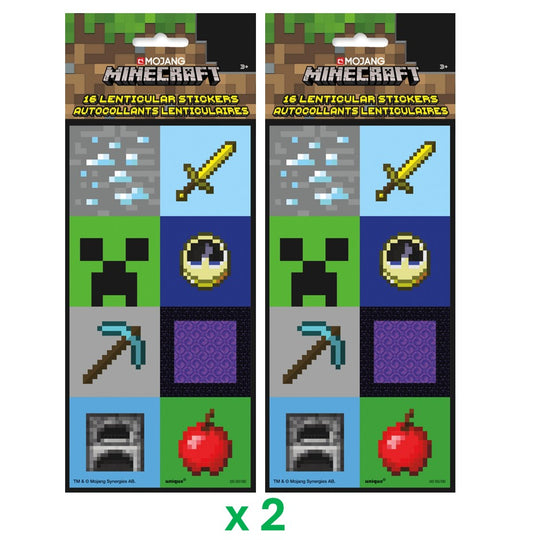 Minecraft Party Bundle: Stickers & Loot Bags - Ultimate Joy!