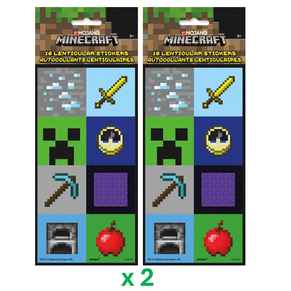 Minecraft Party Bundle: Stickers & Loot Bags - Ultimate Joy!