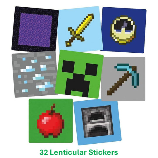 Minecraft Party Bundle: Stickers & Loot Bags - Ultimate Joy!