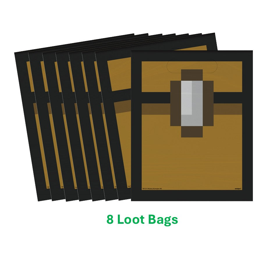 Minecraft Party Bundle: Stickers & Loot Bags - Ultimate Joy!