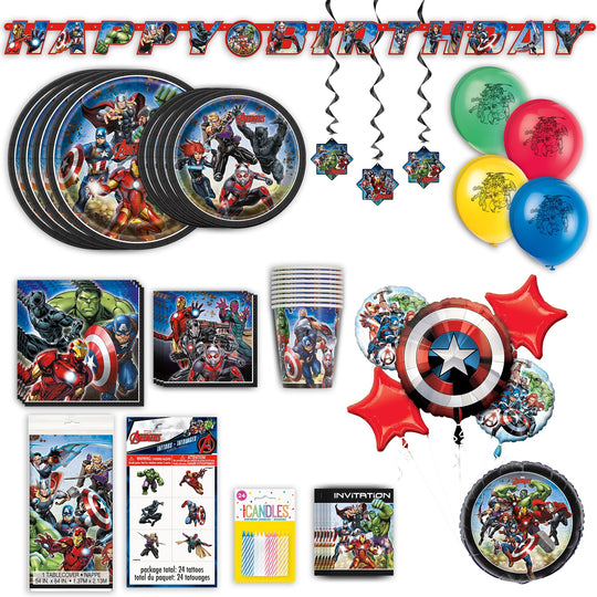 Avengers Ultimate Party Bundle–131pcs: All-in-One Kids Birthday Solution