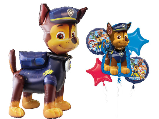 Prêt-à-fêter Paw Patrol : Ensemble de Ballons Skye & Mylar Chase - Fun Ultime!