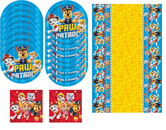 Ultimate Paw Patrol Party Supply Bundle - All You Need for 8 Guests - Official Licensed Products