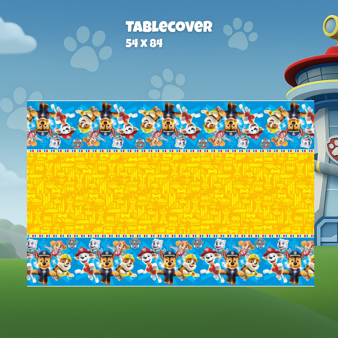 Paw Patrol Ultimate Party Bundle - Tablecloth, Banner, Balloons - Official Collection for Effortless Planning!