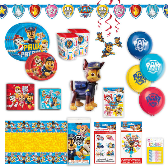 Ensemble Prêt-à-fêter Paw Patrol Deluxe - Amusement total pour 8 invités - Événement inoubliable!