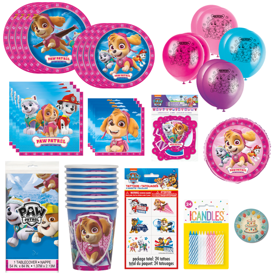 Skye Paw Patrol Party Supplies Bundle - The Ultimate Celebration Kit!