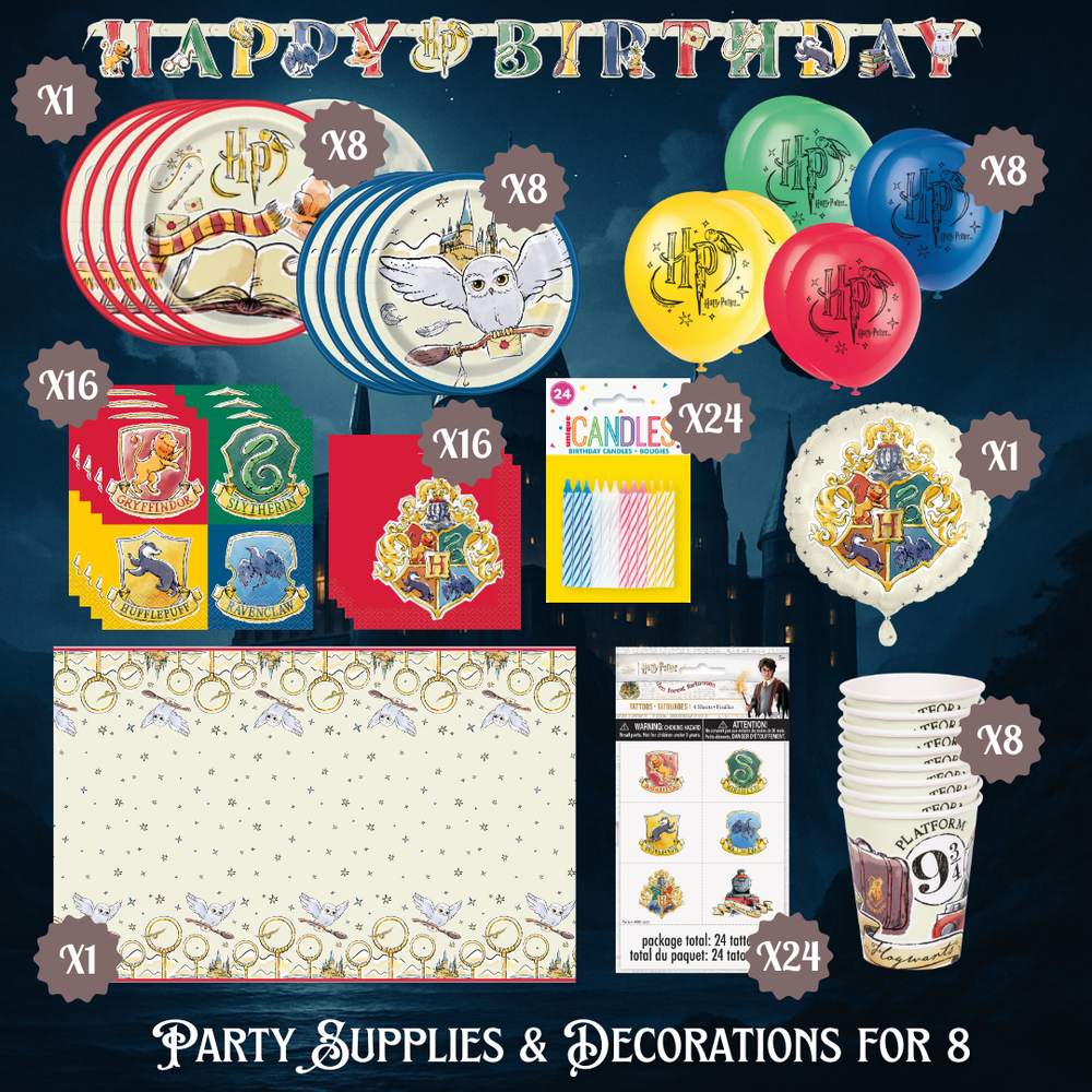 Harry Potter Party Bundle - Complete Supplies for Magical Celebrations!